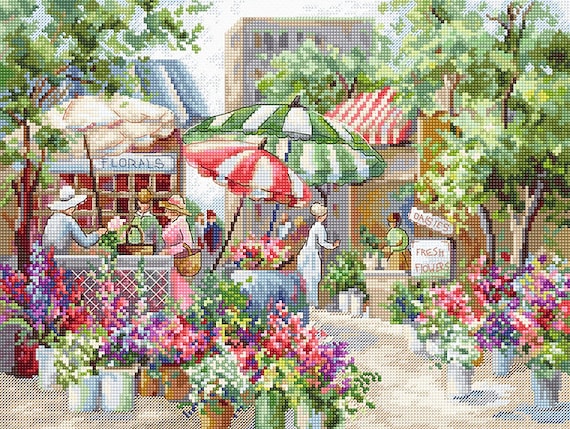 おまとめ買い Letistitch Counted Cross Stitch Kit on Canvas Aida with Summer