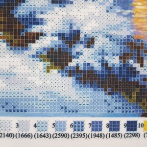Snowy Cottage Beaded cross stitch kit Winter Scene Bead Embroidery kits Beads needlepoint Craft kit DIY gift for stitcher Modern Embroidery image 4