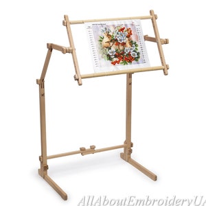 Beech Embroidery Frame Cross Stitch Stand Embroidery Hoop Holder Needlework