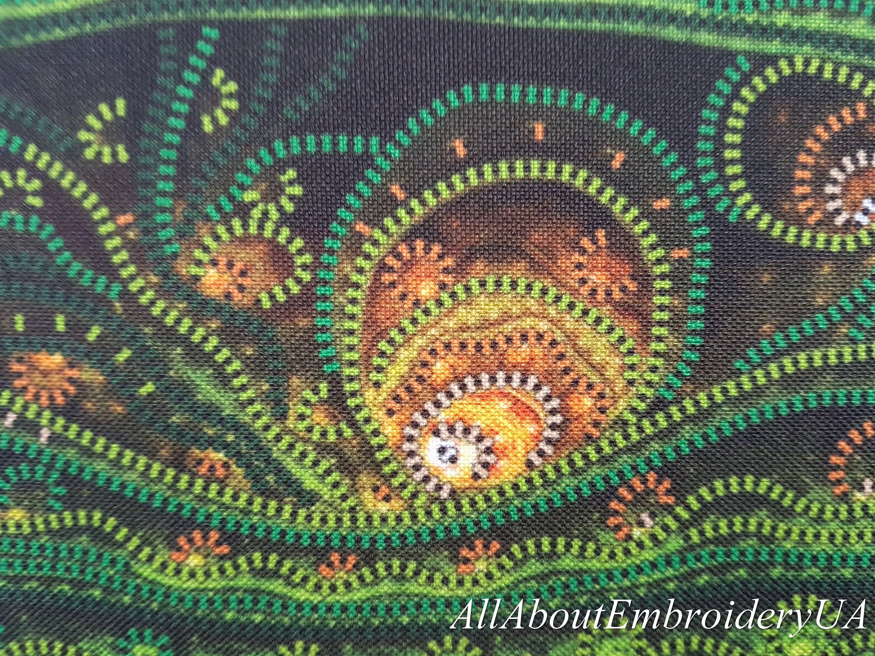 Rainbow Fractal bead embroidery kits bead kit Abstract Etsy