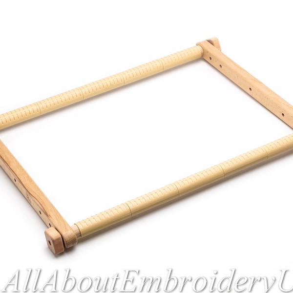 Needlepoint Embroidery Tapestry Wooden Scroll Frame made of Organic Beech, Cross stitch beading needlework holder, crewel wood frame