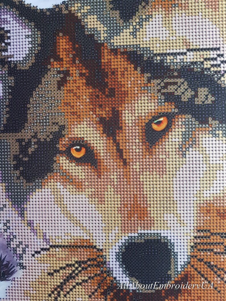 Wolves Needlepoint Kit Wolf Family Beaded Stitching Tapestry Etsy