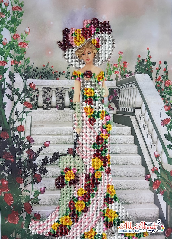 AllAboutEmbroideryUA Bead Embroidery kit, Lady in White, Needlepoint, Princess, Handcraft, Tapestry, Beaded Cross Stitch, kit. Beading Pattern AllAboutEmbroideryUA Bead Embroidery kit, Lady in White, Needlepoint, Princess, Handcraft, Tapestry, Beaded Cross Stitch, kit. Beading Pattern