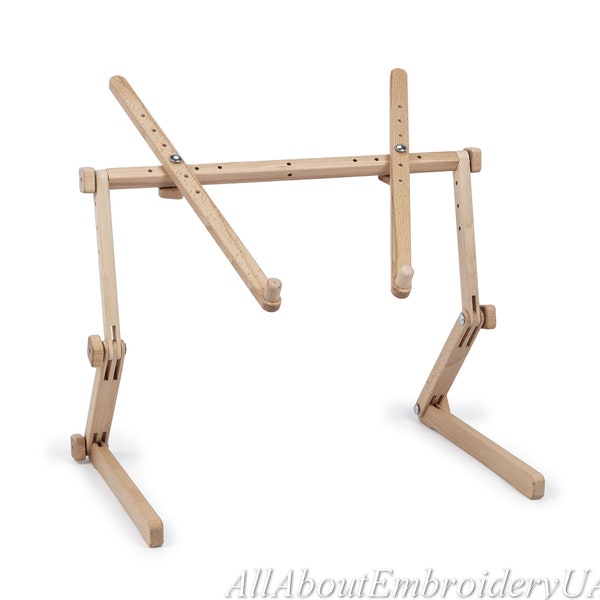 Needlework Table and Lap Hands-Free Stand Made of Organic Beech Wood Tapestry Cross Stitch Embroidery Frame Holder craft tool
