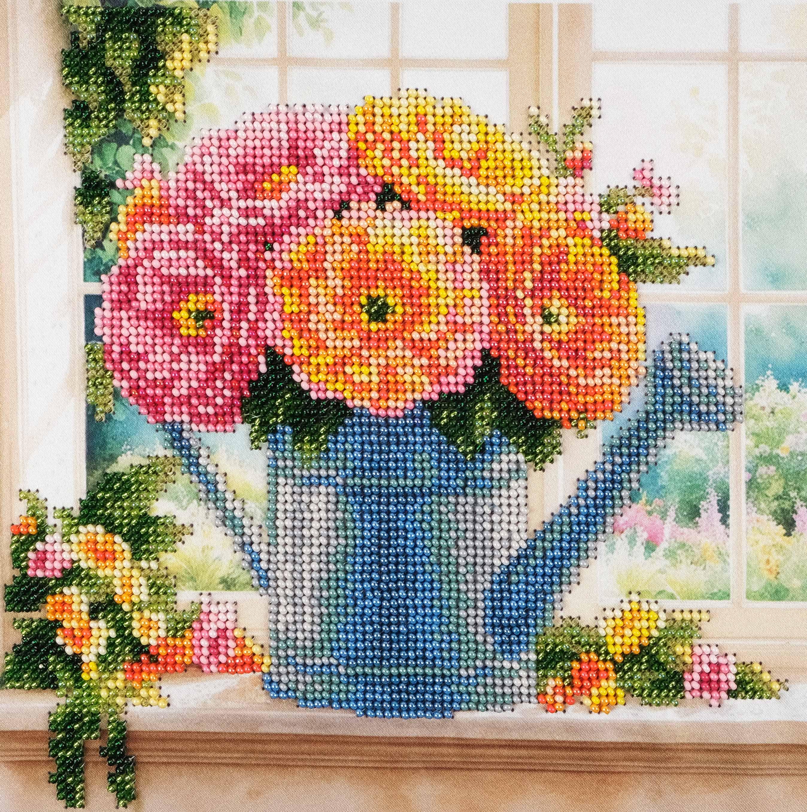AllAboutEmbroideryUA ビーズ刺繍キット じょうろ DA-3122 ビーズ