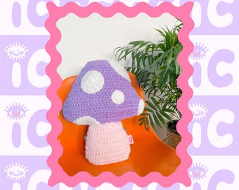 Crochet Pattern, Mushroom Cushion Pattern PDF, Crochet Pillow Pattern Halloween Home Decor, Instant Download, DIY Housewarming Gift, Cottage