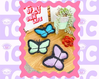 Crochet Pattern, Butterfly Trinket Dish Crochet Pattern, Crochet Home, Jewelry Holder, Instant PDF Download, Crochet Pattern for Beginner