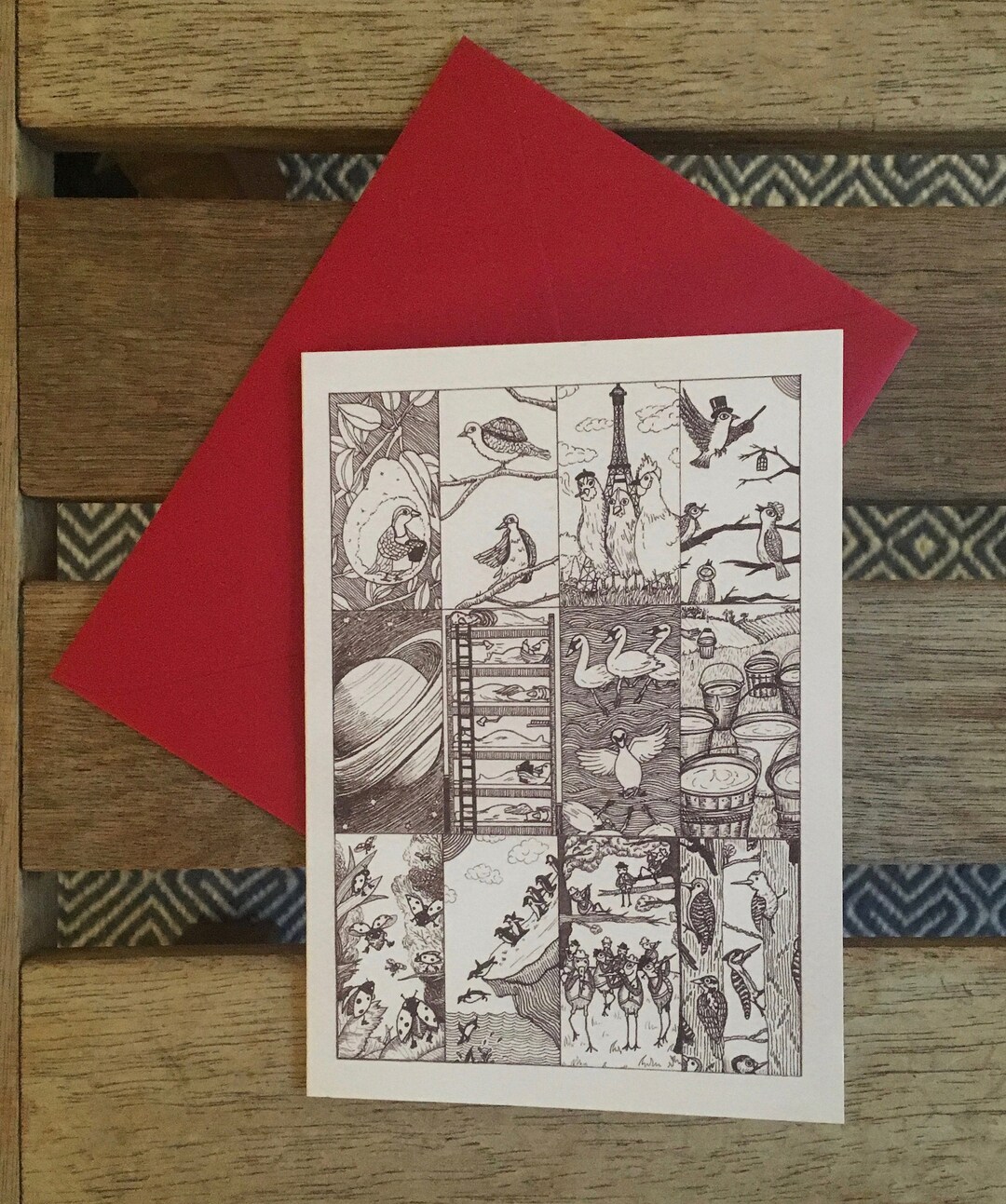 12 Days of Christmas Card - Etsy