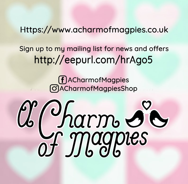 Original handmade jewellery created by A Charm of Magpies Shop in Sheffield, England, UK. https://www.acharmofmagpies.co.uk