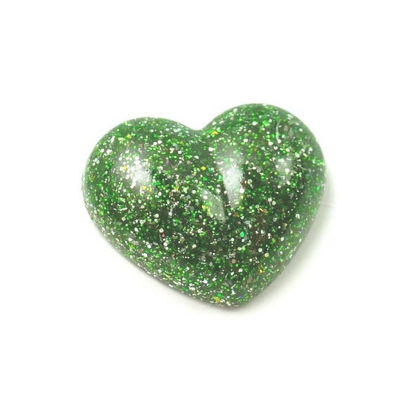Green Glitter Heart Lapel Pin Badge Green Heart Brooch Etsy