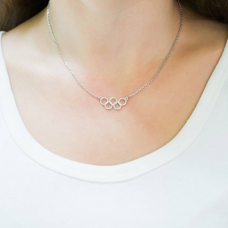 Olympic Rings NecklaceOlympic NecklaceSport NecklaceSport Etsy