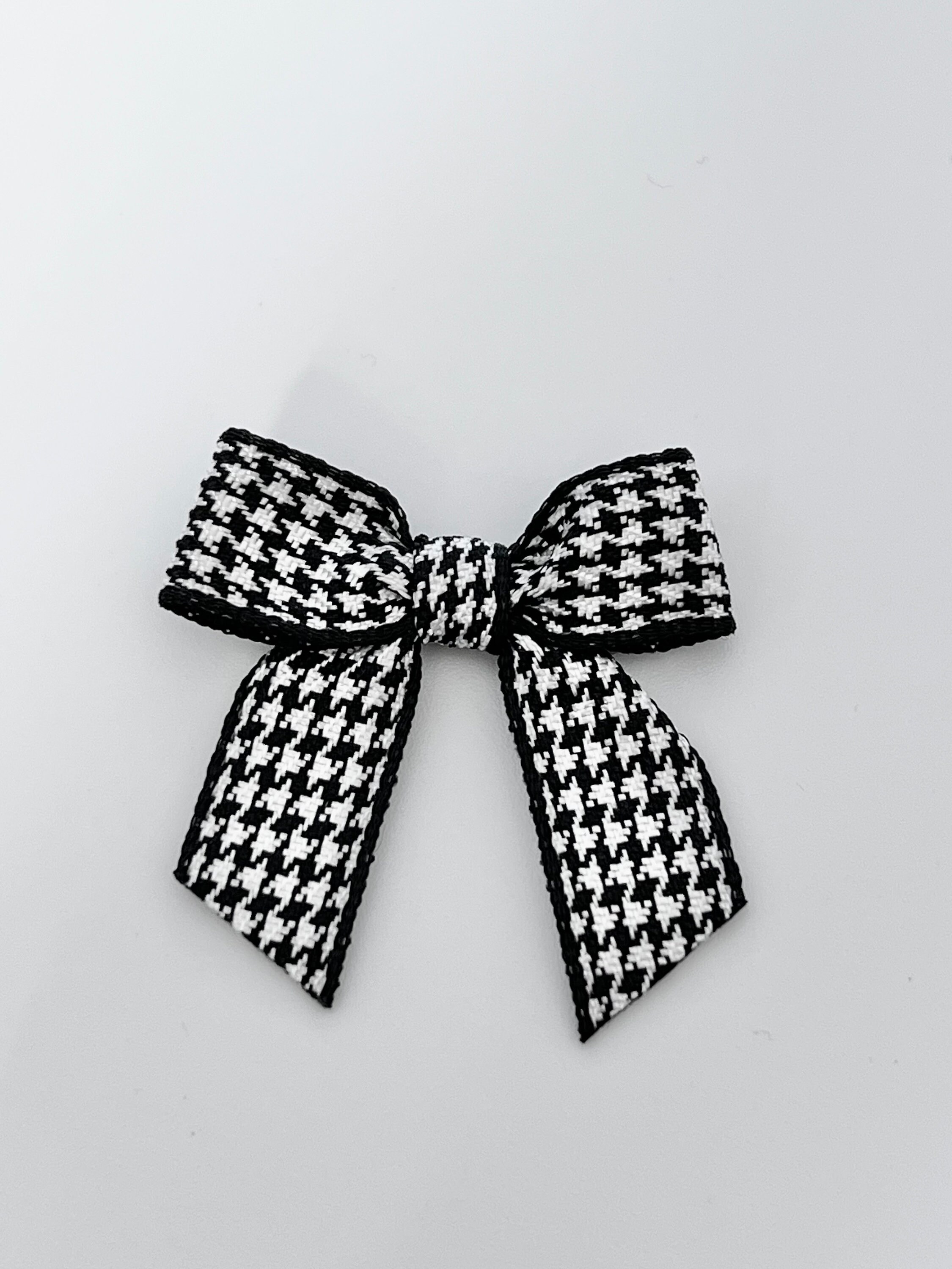 Houndstooth Wired Ribbon - Etsy UK