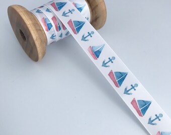Satin Sailing Ribbon - 16mm width, priced per metre