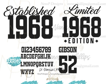 Año de nacimiento establecido / Año de nacimiento de edición limitada (todas las fechas) / Cumpleaños / Cumpleañera / Diva de cumpleaños / Cricut / Silueta / BDay