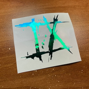 Ice Nine Kills Chameleon Chrome Vinyl Car Laptop Decal Sticker | Emerald - Teal - Blue