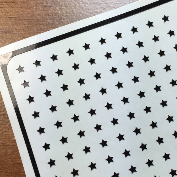 Micro STAR Nail Decals - Small Vinyl Nail Stickers For Nail Art, Planners, and More