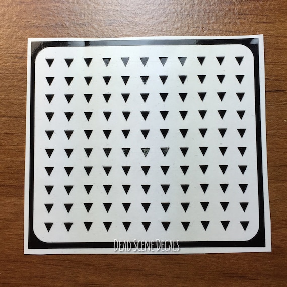 Micro Triangles Accent Nail Decals - Small Vinyl Nail Stickers For Nail Art, Planners, and More