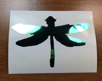 Coheed And Cambria Chameleon Chrome Dragonfly Vinyl Car Laptop Decal Sticker | Emerald - Teal - Blue