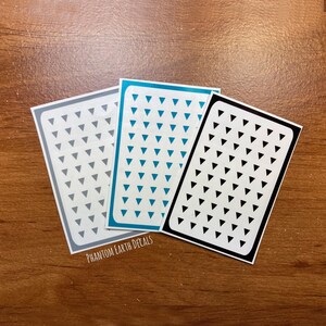 Micro Triangles Accent Nail Decals - Small Vinyl Nail Stickers For Nail Art, Planners, and More immagine 4