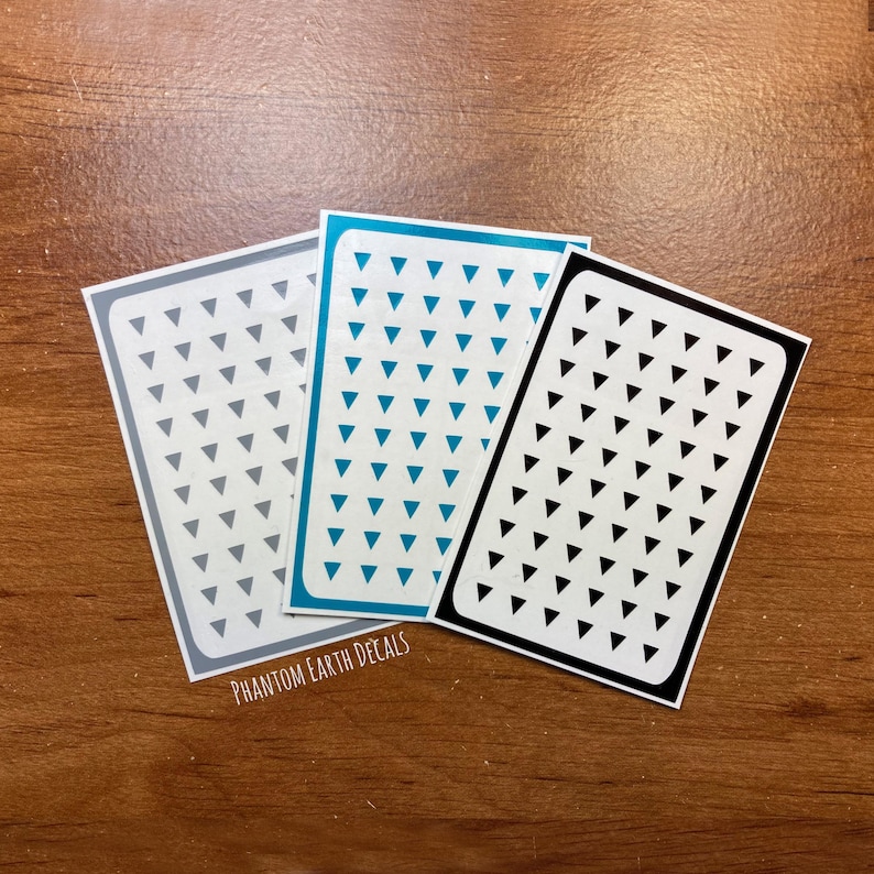 Micro Triangles Accent Nail Decals - Small Vinyl Nail Stickers For Nail Art, Planners, and More immagine 4