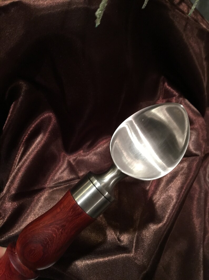 African Padauk Hawkeye ice cream scoop