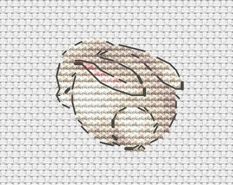 Little baby bunny cross stitch pattern sweet baby cross stitch Ukraine digital download