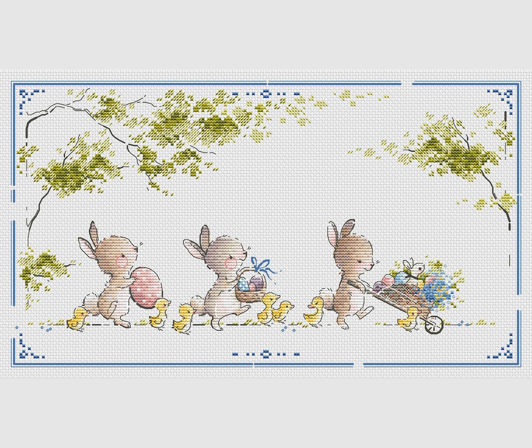 easter-bunnies-cross-stitch-pattern-easter-cross-stitch-pattern-easter-ornament-cross-stitch-cute-bunny-cross-stitch-bunny-with-egg-etsy
