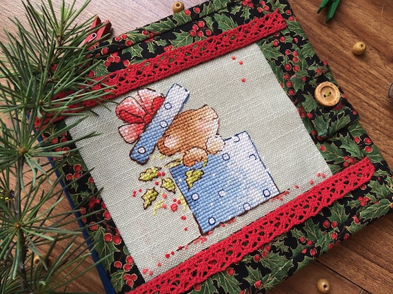 Plush bears cross stitch pattern Christmas gift bears cross stitch bears couple cross stitch