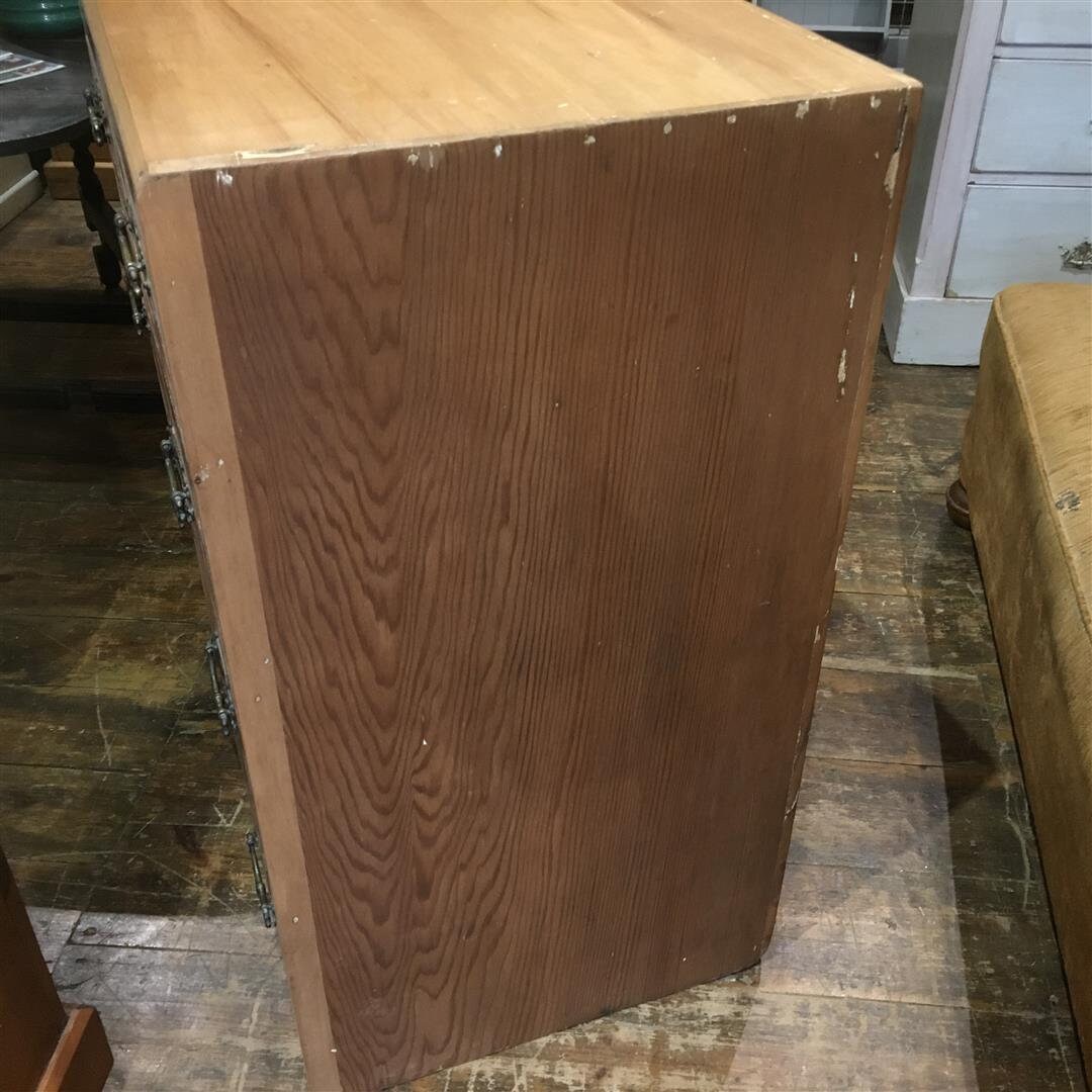 Antiguo cofre de cajones en nogal satinado y pino de paso | Etsy