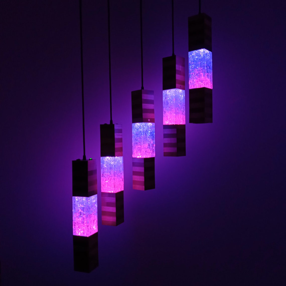 Modern Lava Lamp Unique Pendant Light Light Art Etsy