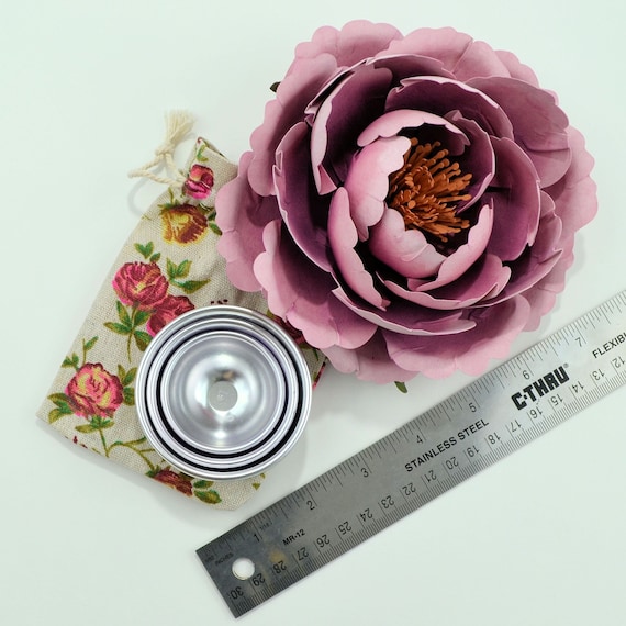 set of 3 metal semi circle molds for paper flower making etsy paper flower making tools