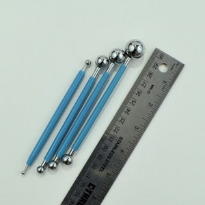 Set of 4 Metal Ball Stylus Tools image 1