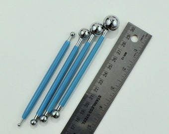 Set of 4 Metal Ball Stylus Tools