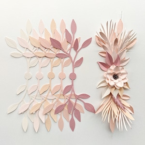 File digitale SVG Leafy Vine Smooth Leaf per Cricut & Silhouette, include il permesso di piccole dimensioni per vendere fiori finiti