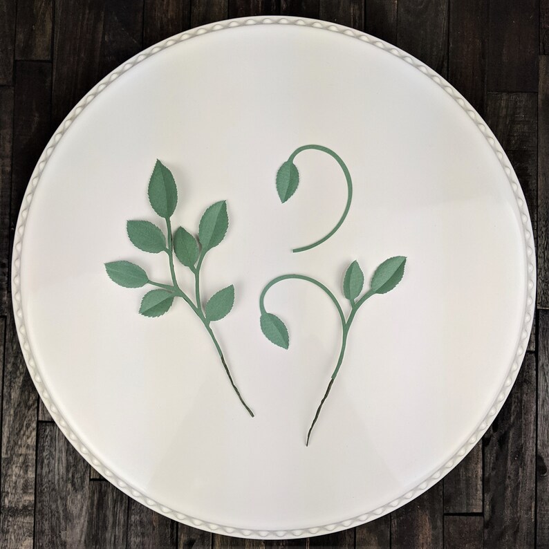 Download Leafy Vine Rose Leaf SVG Digital File for Cricut ...