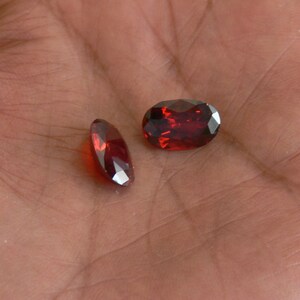 Pigeon Ruby, 10 x 8 mm (Approx. 5 ct.) ea., AAAAA, signature cut to the excellent brilliance tops all 4C's. Lab created hand cut. Nice !