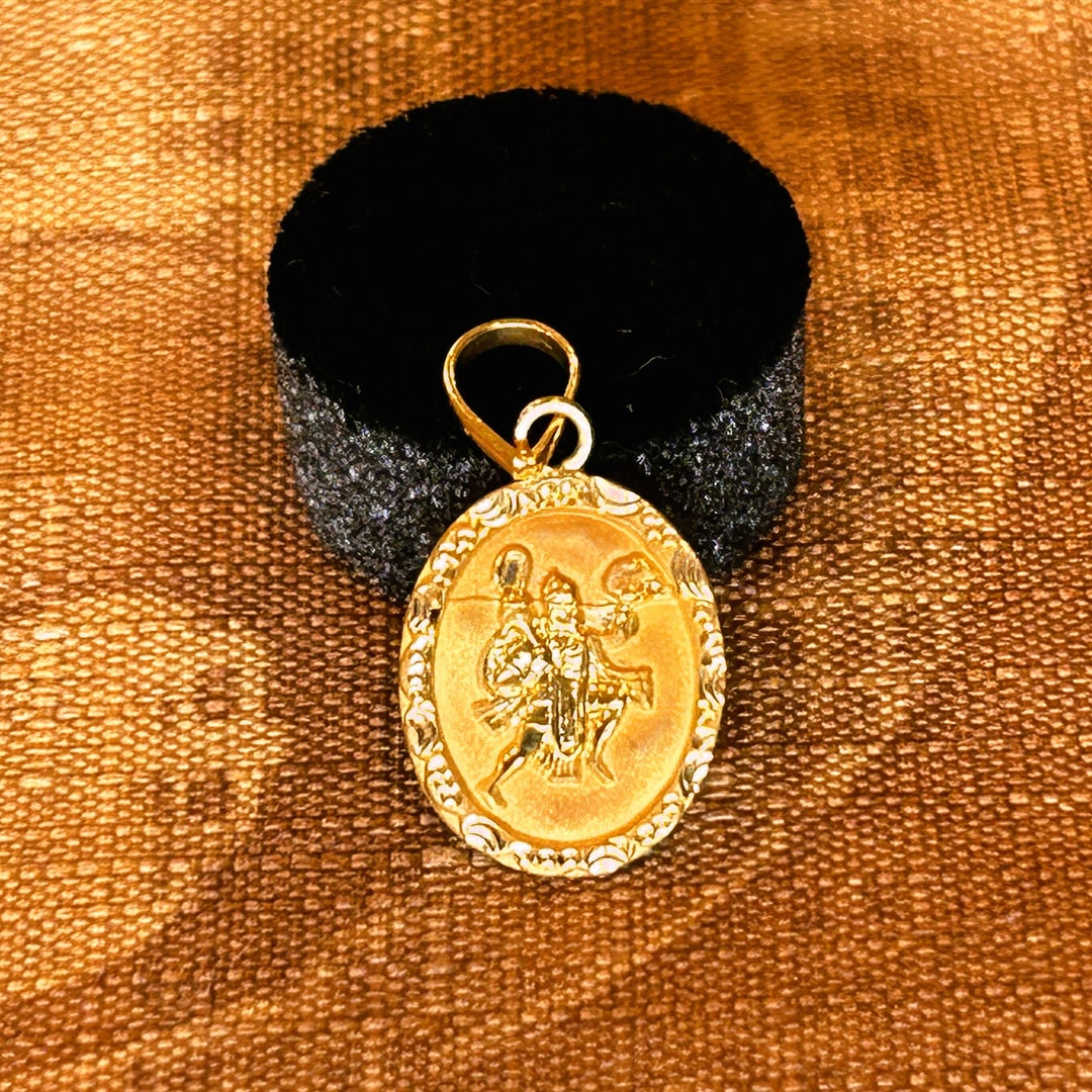 Hanuman Pendant, 20k Yellow Gold Purity Elegant Small