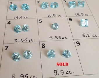 Blue Marine, AAAAA, Lab created, Top Gem Quality, signature cut to the excellent brilliance. Hand cut. Nice !