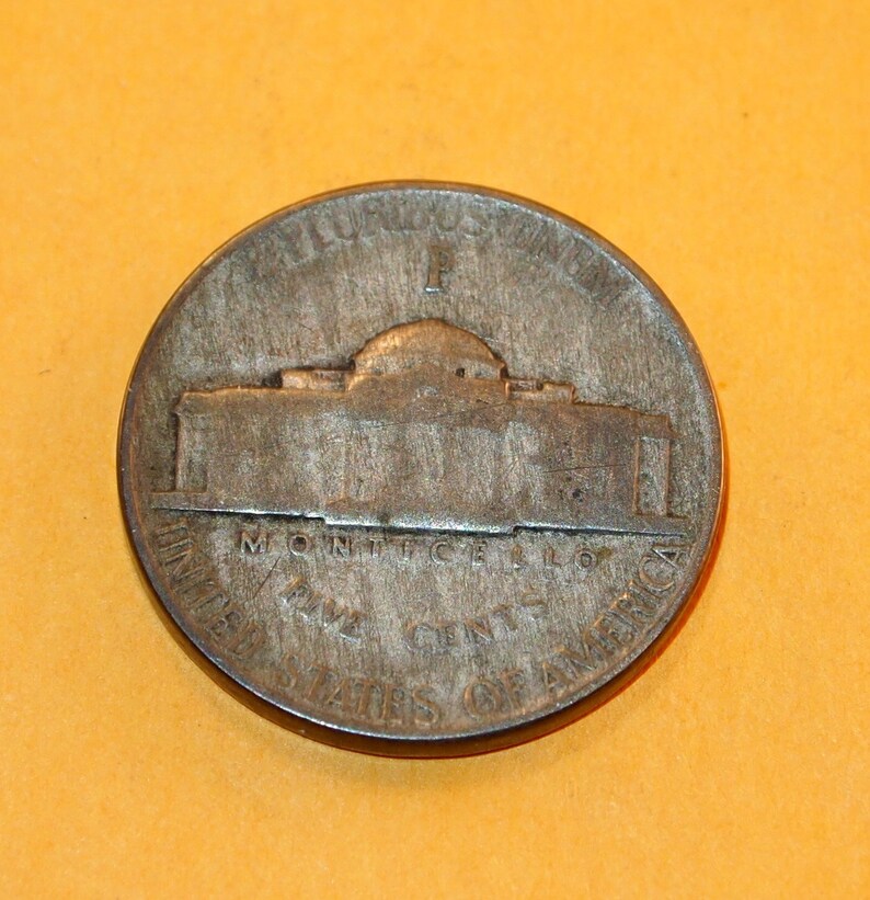 1945-P Jefferson Nickel War Time Nickel five Cent 35% Silver | Etsy