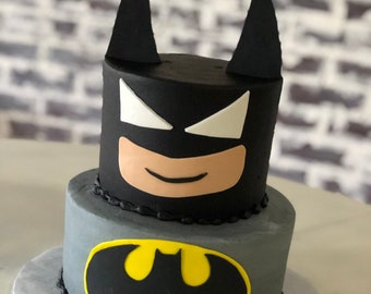 batman cake topper etsy