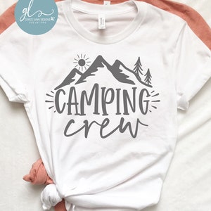 Camping Crew - Camping Digital Cut File - SVG, DXF & PNG