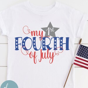 My 1st Fourth Of July - digitaal snijbestand - SVG, DXF en png
