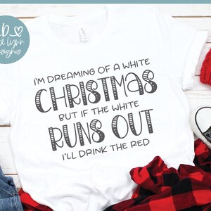 Sueño con una Navidad blanca - Archivo digital de corte navideño - SVG, DXF, PNG y EPS
