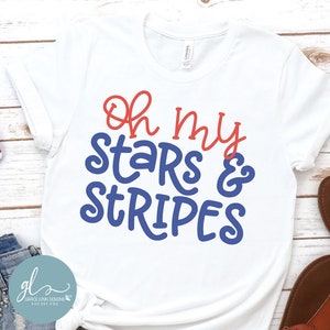 Oh My Stars & Stripes - digitaal snijbestand - SVG, DXF, PNG