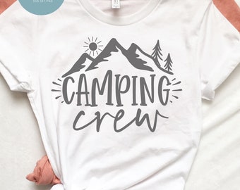 Camping Crew - Camping Digital Cut File - SVG, DXF & PNG