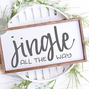 Jingle tout le chemin - fichier de découpe numérique de Noël - svg, dxf, png et eps