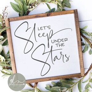 Dormir bajo las estrellas - Archivo de corte digital - SVG, DXF, PNG y EPS