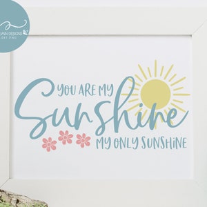 Você é meu raio de sol, meu único raio de sol - Arquivo de corte digital - SVG, DXF e PNG