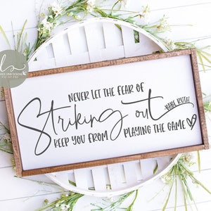Never Let The Fear Of Striking Out Keep You From Playing The Game - Babe Ruth - Baseball Digital Cut File - SVG, DXF & PNG