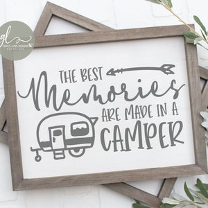 I ricordi migliori sono quelli creati in un camper - File di taglio digitale - SVG, DXF e PNG